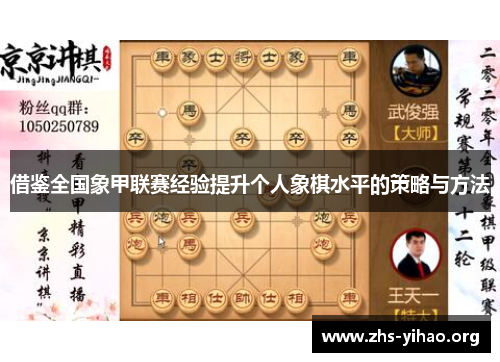 借鉴全国象甲联赛经验提升个人象棋水平的策略与方法